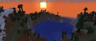 A windswept hill biome located around a lake (Image via Mojang)